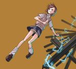  electricity magnetism misaka_mikoto shorts solo to_aru_majutsu_no_index tt_(poposujp) uniform 