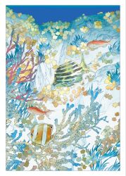  animal animal_focus border coral coral_reef fish highres no_humans original sunoji08 tropical_fish underwater white_border 