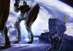  artist_request beam_cannon beam_rifle cable earth_(planet) earth_federation energy_gun gm_(mobile_suit) gm_ii green_visor gundam gundam_perfect_file helmet highres in_orbit magazine_scan mecha mobile_suit official_art painting_(medium) planet promotional_art realistic robot roundel salamis_class scan science_fiction shield soldier space space_helmet spacecraft spacesuit takeoff thrusters titans_(gundam) traditional_media war weapon window zero_gravity zeta_gundam 