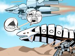  4girls :d ^_^ android arms_up binah_(blue_archive) blue_archive blue_sky blunt_bangs closed_eyes clouds cloudy_sky colored_skin commentary_request dessert ein_(blue_archive) eye_mask fire flying food gas_mask geburah_(blue_archive) hair_over_one_eye hat headphones highres kether_(blue_archive) long_hair malkuth_(blue_archive) mask mouth_mask multiple_girls navel ohr_(blue_archive) outdoors parted_bangs peaked_cap riding seiza sidelocks sitting sky smile sof_(blue_archive) spoken_character symbol-shaped_pupils twintails washin white_hair white_skin 