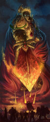  6+boys adeptus_astartes armor army artist_name banner battle_standard black_hair blue_eyes dated dreadnought_(warhammer_40k) eagle_head_(ornament) emperor's_sword emperor_of_mankind fire flaming_sword flaming_weapon gem glowing glowing_eyes glowing_halo gold_armor halo highres holding holding_weapon imperial_aquila inquisition_(warhammer) larbesta laurel_crown laurels long_hair meteor multiple_boys ornate ornate_armor ornate_weapon pauldrons power_armor red_gem shoulder_armor sky star_(sky) starry_sky sword war_banner warhammer_40k weapon 