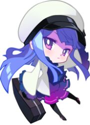  1girl a_dance_of_fire_and_ice artist_request bag black_pantyhose black_shoes blue_dress blue_hair blunt_ends bright_pupils chibi chibi_only closed_mouth dress frilled_sleeves frills full_body game_cg gradient_clothes gradient_dress hat holding holding_bag jacket long_hair long_sleeves looking_at_viewer lowres marija_(muse_dash) muse_dash non-web_source open_clothes open_jacket pantyhose pink_dress pink_eyes self-datamine shoes simple_background solo standing transparent_background white_hat white_jacket white_pupils wide_sleeves 