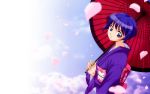 ai_yori_aoshi japanese_clothes kimono sakuraba_aoi umbrella 
