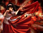  black_hair blood long_skirt red_skirt shingetsutan_tsukihime skirt tagme tohno_akiha 