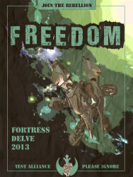  carrier combat_ship_(eve_online) commentary creodron_(eve_online) dated davio911 droneboat_(eve_online) english_commentary english_text eve_online frigate_(eve_online) gallente_federation_(eve_online) green_theme highres logo military_vehicle no_humans poster_(medium) propaganda science_fiction spacecraft test_alliance_please_ignore_(eve_online) tristan_(eve_online) vehicle_focus 