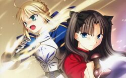  fate/stay_night saber tagme tohsaka_rin type-moon 