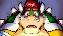  1boy bandages bowser male_focus mario_&amp;_luigi:_bowser's_inside_story mario_&amp;_luigi_rpg natsukothemun red_hair solo spiked_shell spikes spiky_hair super_mario_bros. turtle_boy turtle_shell 