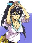  earrings ganaha_hibiki idolmaster jewelry long_hair michael object_on_head ponytail solo squirrel 