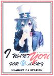  bad_id cirno hbbqhan i_want_you parody poster solo touhou uncle_sam ⑨ 