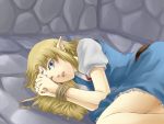  bdsm blonde_hair blue_eyes bondage dress earrings jewelry legemd long_hair pointy_ears princess_zelda solo the_legend_of_zelda tied_up triforce wasabi_(legemd) 