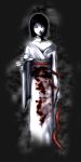  blood crimson_butterfly fatal_frame fatal_frame_ii ghost japanese_clothes kimono kurosawa_sae official_art red_string rope short_hair solo 