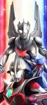  glowing_eyes highres hokuto_shinken multiple_persona ultra_series ultraman_nexus ultraman_nexus_(series) ultraman_noa 