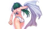  bad_id bikini butt_crack green_hair kochiya_sanae solo swimsuit touhou vica 