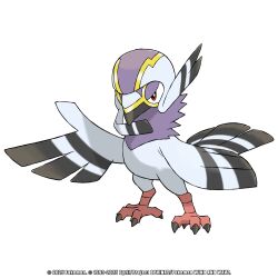  absurdres artist_name bird brown_eyes dyzll english_text fakemon highres looking_at_viewer no_humans original pigeon pokemon pokemon_(creature) simple_background solo white_background 
