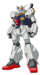  aeug clenched_hands commentary_request english_commentary fusion green_eyes gundam gundam_mk_ii gundam_pulitzer ixaframe jegan looking_at_viewer mecha mecha_focus mobile_suit no_humans original redesign robot science_fiction v-fin white_background zeta_gundam 