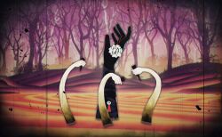  artist_request bare_tree creature creature_focus disembodied_hand film_grain forest game_cg highres hill holding holding_nail magia_record:_mahou_shoujo_madoka_magica_gaiden mahou_shoujo_madoka_magica mahou_shoujo_madoka_magica_magia_exedra nail_(hardware) nature no_humans official_art raspberry_(madoka_magica) solo third-party_source tree vignetting witch_(madoka_magica) 