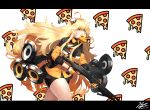  1girl absurdres ahoge bell_pepper_slice bike_shorts black_gloves black_jacket black_shorts black_skirt blonde_hair blush breasts commentary_request dated fabarm_sat-8 food food-themed_background food_in_mouth food_on_face girls_frontline gloves green_eyes gun hair_between_eyes hair_ornament hairband highres holding holding_gun holding_weapon italian_flag italian_flag_print jacket korean_commentary large_breasts letterboxed long_hair long_sleeves messy_hair mixed-language_commentary mouth_hold multicolored_clothes multicolored_jacket neck_ribbon olive orange_gloves orange_hairband orange_jacket partial_commentary pepperoni pizza pizza_background pleated_skirt print_ribbon puffy_cheeks redshark7839 ribbon s.a.t.8_(girls&#039;_frontline) shield shield_module shorts shotgun shotgun_shell signature simple_background skindentation skirt solo trigger_discipline two-sided_gloves two-tone_jacket v-shaped_eyebrows very_long_hair weapon white_background 