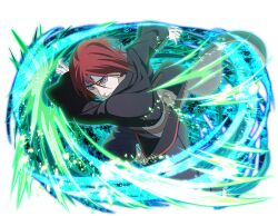  1boy amegakure_symbol black_coat coat forehead_protector grey_pants looking_at_viewer nagato_(naruto) naruto_(series) naruto_shippuuden:_ultimate_ninja_blazing official_art pants red_hair ringed_eyes rinnegan solo violet_eyes 