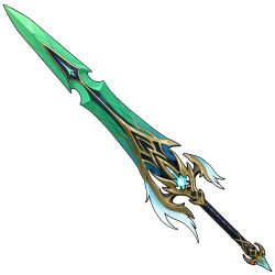  no_humans official_art simple_background solo solo_leveling solo_leveling:_arise sword tachi-e transparent_background weapon weapon_focus 