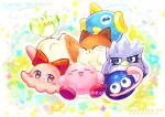  :3 :d artist_name bird blue_eyes blue_flower blush blush_stickers bow chuchu_(kirby) closed_eyes commentary_request coo_(kirby) dated drooling fish flower gooey_(kirby) kine_(kirby) kirby kirby_(series) long_tongue looking_at_viewer nago_(kirby) ninjya_palette no_humans open_mouth pitch_(kirby) pixiv_id red_bow rick_(kirby) sleeping smile solid_circle_eyes star_(symbol) star_in_eye symbol_in_eye tongue tongue_out twitter_username watermark white_background yellow_flower 