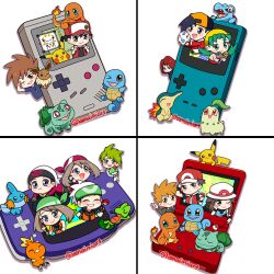  >_o 4girls 6+boys amaimi aqua_eyes aqua_hair aqua_shirt arms_behind_head backwards_hat bandana baseball_cap black_eyes black_hair black_shirt blue_eyes blue_oak blue_shirt blush blush_stickers brendan_(pokemon) bright_pupils brown_eyes brown_hair bulbasaur charmander chibi chibi_only chikorita closed_eyes closed_mouth commentary_request cyndaquil dual_persona eevee egg ethan_(pokemon) eyelashes fangs fire flame-tipped_tail game_boy game_boy_(original) game_boy_advance game_boy_advance_(original) game_boy_advance_sp game_boy_color green_bandana green_eyes green_hair grey_jacket gs_ball hand_on_own_face handheld_game_console hat head_rest holding holding_egg holding_poke_ball holding_pokemon jacket jewelry kris_(pokemon) leaf_(pokemon) long_hair long_sleeves lure_ball may_(pokemon) mudkip multiple_boys multiple_girls necklace nostrils on_head one_eye_closed open_clothes open_jacket open_mouth orange_shirt pikachu poke_ball poke_ball_(basic) pokeblock pokeblock_case pokemon pokemon_(creature) pokemon_egg pokemon_emerald pokemon_firered_and_leafgreen pokemon_gold/silver/crystal pokemon_on_head pokemon_red/green/blue/yellow pokemon_ruby/sapphire/emerald ralts red_(pokemon) red_bandana red_hair red_hat red_jacket shirt short_hair short_sleeves silver_(pokemon) simple_background smile spiky_hair squirtle starter_pokemon_trio tail through_medium through_screen togepi_egg torchic totodile treecko twintails twitter_username wally_(pokemon) white_background white_hat white_jacket white_pupils yellow_hat 