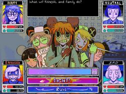  6+boys animated animated_gif black_hair blunt_bangs brown_hair closed_mouth english_text glasses kinder_surprised_michael_jr. luther_von_ivory male_focus milkymilkyshark multiple_boys nyen_(randal's_friends) nyon_(randal's_friends) omocat_(style) omori open_mouth parody parted_lips present_day_problem_takeuchi_robert randal's_friends randal_ivory ratman_3_(randal's_friends) ratman_4_(randal's_friends) ratman_5_(randal's_friends) rectangular_eyewear round_eyewear style_parody teeth upper_teeth_only 