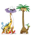  ... alolan_exeggutor anger_vein ban_(ban62460424) commentary_request no_humans pokemon pokemon_(creature) raikou simple_background spoken_ellipsis sweat white_background 