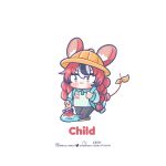  :3 aged_down alternate_costume animal_ears backpack bag black_hair blue_eyes blush_stickers bow braid chibi colored_tips commentary english_commentary full_body hakos_baelz hat highres hololive hololive_english instagram_username low_twintails monja_(monja0521) mouse_ears mouse_girl mouse_tail multicolored_hair pixiv_username redhead school_hat streaked_hair tail tail_bow tail_ornament twin_braids twintails twitter_username v-shaped_eyebrows virtual_youtuber white_hair yellow_headwear 