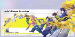  70491014_(argon-1014-) argyle_clothes argyle_sweater battle_tendency birthmark bug father_and_child father_and_son giorno_giovanna highres joestar_birthmark jojo_no_kimyou_na_bouken jojo_pose jonathan_joestar joseph_joestar joseph_joestar_(young) kujo_jotaro ladybug male_focus parent_and_child stand_(jojo) stardust_crusaders sweater vento_aureo victory_rolls 