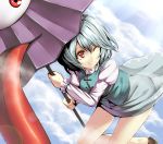  karakasa solo takemori_shintarou tatara_kogasa touhou umbrella wink 