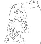  buhanka-chan closed_eyes headlights headpat helmet holding holding_helmet lowres microsoft_paint_(software) non-web_source original uaz-452(personification) 