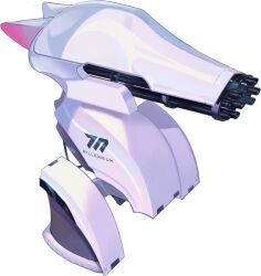  blue_archive english_text game_asset highres large_variant_set no_humans non-humanoid_robot official_art robot sentry simple_background still_life tachi-e third-party_source thundergun_(blue_archive) transparent_background variant_set yamakawa 