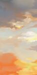  blue_sky clouds gradient_sky h_kawa landscape no_humans orange_sky original sky sky_focus sunset 