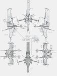  absurdres arrow_(symbol) blueprint_(medium) commentary concept_art dated english_text eve_online frigate_(eve_online) from_side greyscale highres lineart military_vehicle minmatar_republic_(eve_online) monochrome multiple_views no_humans original pen pencil reference_sheet science_fiction simple_background spacecraft thrusters timmon26 traditional_media vehicle_focus white_background 