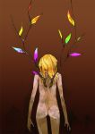  ass back blonde_hair flandre_scarlet ngra no_hat nude solo standing touhou wings 