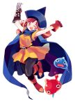  amezawa_koma bad_id cape dragon_quest dragon_quest_iv gloves hat pantyhose slime_(dragon_quest) wink witch_hat 