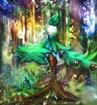  alternate_color arboliva closed_eyes forest full_body grass highres nature no_humans outdoors pokemon pokemon_(creature) shiny_pokemon sparkle tsura_ra_neko_(ice_cat696) 