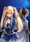  2girls altiria_ray_o&#039;ltriese blonde_hair blue_eyes excalibur_academy_uniform hair_between_eyes hair_ornament highres keigen_hichou long_hair multiple_girls ponytail regina_mercedes school_uniform seiken_gakuin_no_maken_tsukai 