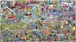  2-gou_blue alolan_exeggutor alternate_color blue_eyes bulbasaur character_request charizard commentary_request everyone exeggutor fangs fire flame-tipped_tail forked_tongue frown gallade gardevoir geodude glalie green_eyes grid_teeth hariyama hatterene highres houndoom houndour kecleon lugia mantine meowth mew_(pokemon) mewtwo no_humans one_eye_closed open_mouth orange_eyes palkia pokemon pokemon_(creature) raichu rayquaza red_eyes rotom rotom_(mow) sharp_teeth shiny_pokemon smile snorlax tail teeth tongue tongue_out unown unown_a unown_b unown_c unown_d unown_e unown_f unown_g unown_h unown_i unown_j unown_k unown_l unown_m unown_n unown_o unown_p unown_q unown_r unown_s unown_t unown_u unown_v unown_w wailmer wailord wings wooloo 