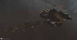  3d absurdres amarr_empire_(eve_online) avatar_(eve_online) building capital_ship_(eve_online) combat_ship_(eve_online) commentary company_logo company_name construction dated emperor_family_(eve_online) english_commentary eve_online glowing grey_background highres imperial_navy_(eve_online) industrial kwibl megastructure military_vehicle modo_(medium) no_humans official_art outdoors photoshop_(medium) realistic scenery science_fiction space space_station spacecraft star_(sky) starry_sky_background super_capital_ship_(eve_online) support_ship_(eve_online) titan_(eve_online) upwell_consortium_(eve_online) 