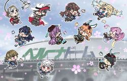  >_< 6+girls 6th_live_dream_~bloom_garden_party~ :d animal_ear_headwear animal_ears anyoji_hime belluna_dome beret black_hair blonde_hair blue_dress blue_eyes blue_hair blue_jacket brown_hair brown_hat ceras_yanagida_lilienfeld chibi chibi_only closed_eyes commentary_request doodle_inset dress edelinien fake_animal_ears falling_petals feathers fish floppy_ears flower frilled_dress frills fujishima_megumi fushigi_to_kimi_to_library gold_tiara gradient_hair grey_hair hair_flower hair_ornament hairband hanamiya_nina_(style) hat hat_feather hat_flower highres hinoshita_kaho icy_(love_live!) jacket jitome kachimachi_kosuzu katsuragi_izumi long_hair lop_rabbit_ears love_live! love_live!_hasu_no_sora_jogakuin_school_idol_club momose_ginko multicolored_hair multiple_girls murano_sayaka open_clothes open_jacket open_mouth orange_eyes osawa_rurino otomune_kozue outdoors petals photo_background pink_flower pink_hair pink_petals ponytail purple_hair rabbit_ear_headwear rabbit_ears red_flower red_hat red_streaks sakuramon short_hair smile streaked_hair tomodachi_ni_nareru_basho two-sided_fabric two-sided_headwear u_u v-shaped_eyebrows virtual_youtuber watage_modoki white_feathers white_hair white_hairband white_hat xd yellow_dress yugiri_tsuzuri 