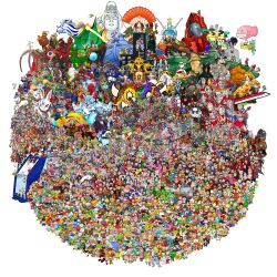  11_piki_no_neko 6+boys 6+girls absolutely_everyone absurdres acguy aircraft amabie amidamaru anchor animal animal_on_head annotation_request aomori_tetsudou_musume apple apple_hair_ornament apron aputan armor arsene_lupin_iii asakura_hao asakura_yoh assault_visor astra_(ultra_series) atsueco124 backpack backwards_hat bag ball baltan_seijin baseball_helmet basketball_(object) beard big_zam bird black-framed_eyewear black_bow black_eyes black_hair black_necktie blonde_hair blue_eyes blue_hair blue_visor blush blush_stickers bow bowtie box bra brown_eyes brown_hair candy cape car cat character_request chicken chopsticks choujou_gattai_tamenoboon_v commentary_request copyright_request country_connection crossover crown dango densetsu_kyojin_ideon dog dogengers dom_(mobile_suit) drumsticks dumbbell earrings easel eleking elmeth ema energy_gun everyone facial_hair fate_testarossa father_of_ultra ferret fins fish fishing_rod flower flying_witch food food-themed_hair_ornament fruit fruit_hair_ornament futaba_anzu gakuran gelgoog geodude glasses gloves gm_(mobile_suit) gogg goggles goggles_on_head golden_kamuy gorilla gouf green_bow green_eyes green_hair grey_bra grey_eyes grey_hair grey_panties guitar guncannon gundam guntank gyan hair_bow hair_flower hair_ornament hairband hat hatsune_miku head_fins headband headphones helmet highres hokkaido_prefecture holding holding_box holding_candy holding_chopsticks holding_drumsticks holding_dumbbell holding_food holding_fruit holding_lollipop holding_microphone holding_pencil holding_polearm holding_sword holding_umbrella holding_weapon hot_air_balloon ideon idolmaster idolmaster_cinderella_girls ikubee indie_virtual_youtuber instrument japanese_armor japanese_clothes jewelry jujutsu_kaisen kagamine_len kagamine_rin kaiju kaito_(vocaloid) kamen_rider kamen_rider_1 kappa keyboard_(instrument) kimono kyouyama_anna lollipop lupin_iii lyrical_nanoha mask mecha megurine_luka meiko_(vocaloid) mephilas_seijin microphone mittens mobile_armor mobile_suit mobile_suit_gundam mole mother_of_ultra motor_vehicle multicolored_hair multiple_boys multiple_crossover multiple_girls musical_note mustache navel necktie nejiri_hachimaki nyango_star on_head one_eye_closed open_mouth orange_bow orange_hair original overalls owl paint_palette panties pencil pink_bow pink_bowtie pink_eyes pink_flower pink_gloves pink_hair pointy_ears pokemon pokemon_(creature) polearm police_hat pom_pom_(cheerleading) pom_pom_(clothes) purple_bow purple_hair real_life red-framed_eyewear red_bow red_cape red_eyes red_flower red_gloves red_hair red_rose ringo_musume ringorou_(idolmaster) road_sign robot rose sailor_collar sanshoku_dango scarf school_uniform sea_urchin shaman_king sharp_teeth shovel sign smile soccer_ball spirit_of_fire starfish_hair_ornament striped_clothes striped_scarf sunglasses sword tail tail_bow tail_ornament takamachi_nanoha teeth tengu tetsudou_musume thumbs_up tongue tongue_out top_hat touhoku_kiritan touhoku_region touhoku_zunko towel towel_on_head translation_request tsugaru_nepuko twintails ultra_series ultraman ultraman_ace ultraman_jack ultraman_king ultraman_leo ultraman_tarou ultraman_zero ultraseven umbrella underwear uzaki-chan_wa_asobitai! uzaki_hana v virtual_youtuber vocaloid voicevox wagashi wasao weapon whale white_base white_gloves white_hair wings yagami_hayate yellow_bow yellow_gloves yoshi_ikuzou yuru-chara yuuno_scrya z'gok zaku_ii zaku_ii_s_char_custom zenigata_kouichi zeong zetton zoffy_(ultra_series) zundamon 