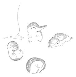  animal_focus closed_eyes curled_up cyndaquil elvt1ppfjt4apva full_body greyscale lying monochrome no_humans on_stomach open_mouth pokemon pokemon_(creature) pokemon_focus simple_background smile white_background 