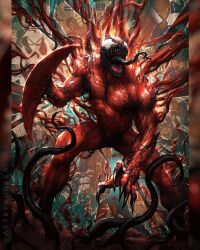 1boy armor avengers_(series) black_nails black_teeth black_tongue border captain_america captain_america_(series) carnage_(marvel) clenched_teeth colored_skin colored_teeth comic_cover commentary cover cover_page english_commentary fake_head_wings fantastic_four fingernails head_wings highres hood infinity_gauntlet iron_man iron_man_(series) kunkka long_fingernails long_tongue male_focus marvel mephisto_(marvel) monster_boy muscular muscular_male official_art official_art_inset open_mouth power_armor red_skin reed_richards scared sharp_fingernails slime_boy solo solo_focus spider-gwen spider-man_(series) spider-verse sue_storm superhero_costume symbiote teeth tendril textless_version thanos tongue twitter_username very_long_tongue western_comics_(style) wings wolverine_(x-men) x-men 