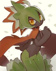  bnm6517 brown_cape brown_eyes cape commentary_request highres korean_commentary looking_at_viewer pal_(creature) palworld robinquill solo white_background 