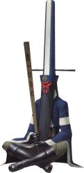  1other beard black_shoes blue_hat blue_robe colored_skin demon_(megami_tensei) facial_hair full_body hat holding holding_stick kazuma_kaneko long_beard megami_tensei multicolored_hat no_pupils official_art red_skin robe shin_megami_tensei shin_megami_tensei_i shoes solo stick tall_hat translation_request very_long_beard yama_(megami_tensei) yellow_eyes 