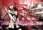  alternate_hair_color arisaka_ako hatsune_miku long_hair red_eyes red_hair redhead solo sword twintails very_long_hair vocaloid weapon 