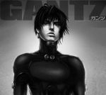  bodysuit gantz gantz_suit kurono_kei male monochrome solo 