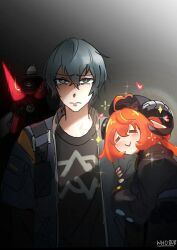 1boy happy long_hair magus_(zenless_zone_zero) multiple_girls orphie_magnusson short_hair wise_(zenless_zone_zero) zenless_zone_zero