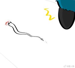  2boys animalization ardashir_(arknights) arknights arknights:_endfield bat_(animal) camille_(arknights) chinese_commentary commentary_request halo hua_ren_nan multiple_boys red_halo snake surprised theft white_background 
